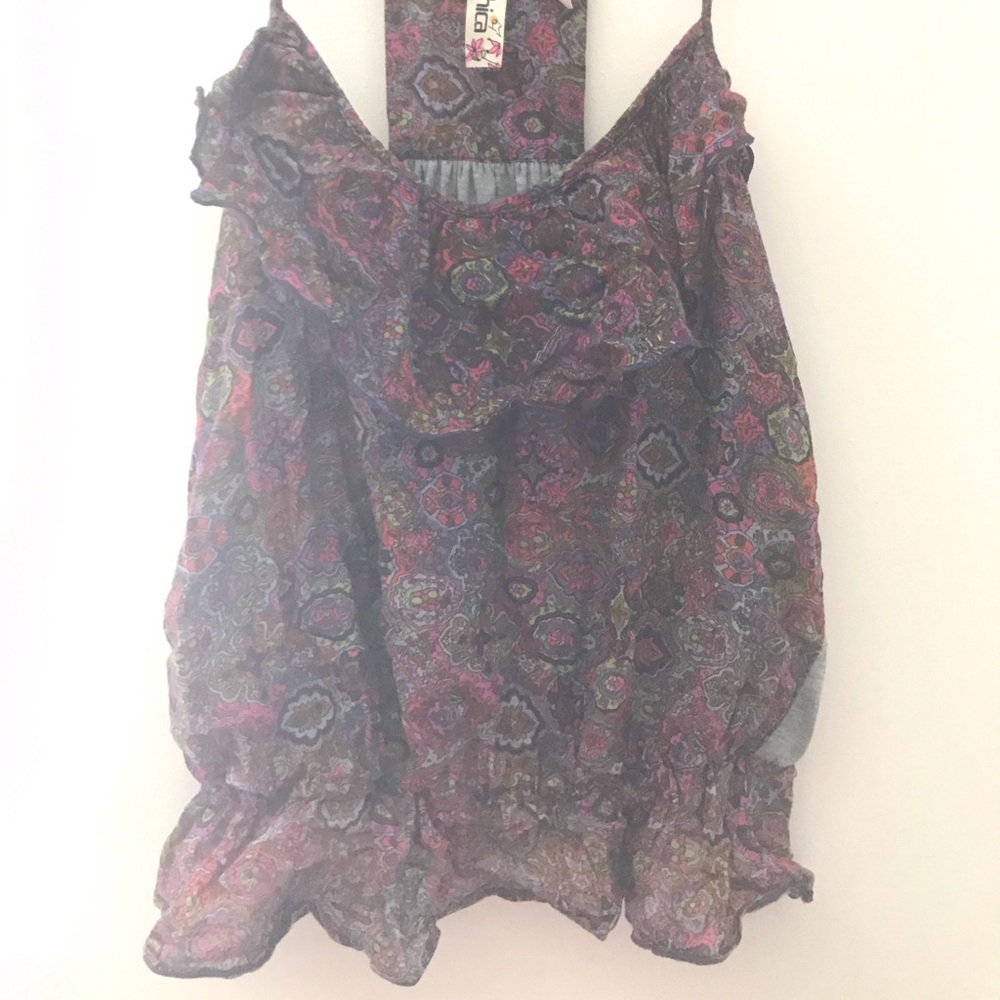 Multicolor paisley pattern top - Picture 2 of 2